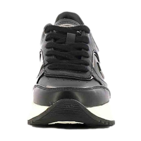 Lumberjack 102230333 PERCY Sneakers Donna Stringate In Pelle Nero