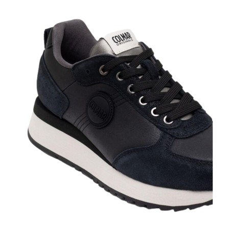 COLMAR TRAVIS PUNK 035 Sneakers Donna Platform Stringate Black