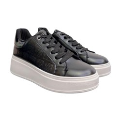 Renato Balestra  ZS06 Sneakers Donna Platform Stringate  Nero
