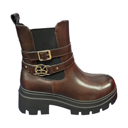  Renato Balestra RB3624 Stivaletto Donna Con  Zip Laterale Marrone