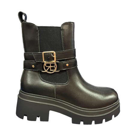  Renato Balestra RB3624 Stivaletto Donna Con  Zip Laterale Nero