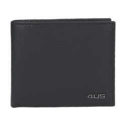 Paciotti 4US 10195 Portafogli Uomo con Porta Monete Vera Pelle Black