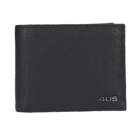 Paciotti 4US 10472 Portafogli Uomo con Porta Monete Vera Pelle Black