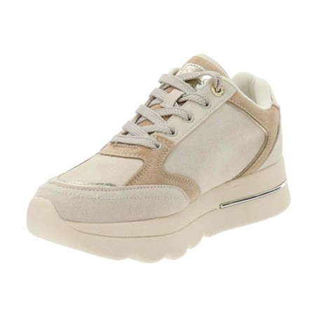 Solo Soprani SSW522P02 BARBARA Sneakers Donna Stringate Nabuk Beige