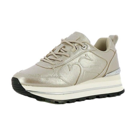 Solo Soprani SSW523P03 PREMIUM Logo Sneakers Donna Stringate Platino