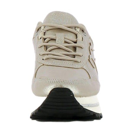 Solo Soprani SSW523P03 PREMIUM Logo Sneakers Donna Stringate Platino