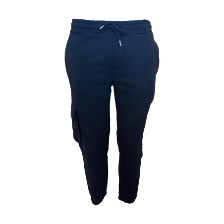 Urban Ring UR9120071 Pantalone Tuta Uomo Felpato Con Tasche Laterali Nero