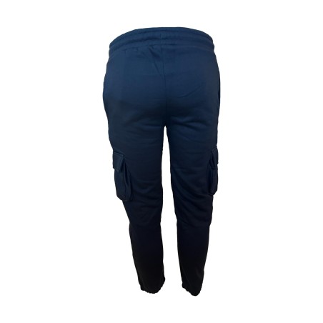 Urban Ring UR9120071 Pantalone Tuta Uomo Felpato Con Tasche Laterali Nero