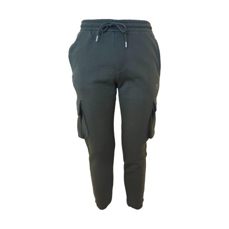 Urban Ring UR9120071 Pantalone Tuta Uomo Felpato Con Tasche Laterali Verde