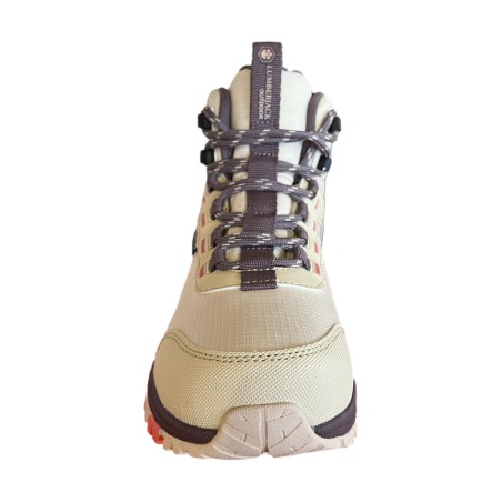 Lumberjack 102243470 SANI Sneaker Hi Trekking Donna Stringate In Tessuto Waterproof Beige Brown Pink