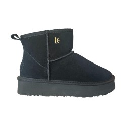 KEYS K11401 Scarpe Donna Stivaletti Mammut Platform Nero