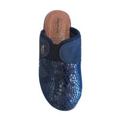 POLYFLEX 545.05 Ciabatte Donna Made in Italy Blu 2