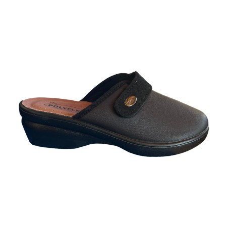 POLYFLEX 587 05 Ciabatte Donna Made in Italy Con Strappo Nero