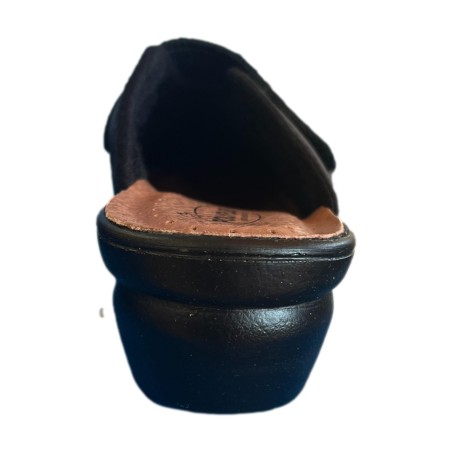 POLYFLEX 587 05 Ciabatte Donna Made in Italy Con Strappo Nero