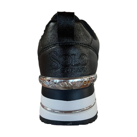 Solo Soprani SSW523P03 PREMIUM Logo Sneakers Donna Stringate Nero