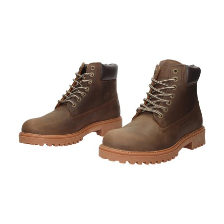 Lumberjack 102217663 RIVER 2 Anfibi Uomo  In Vera Pelle Marrone