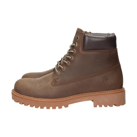 Lumberjack 102217663 RIVER 2 Anfibi Uomo  In Vera Pelle Marrone