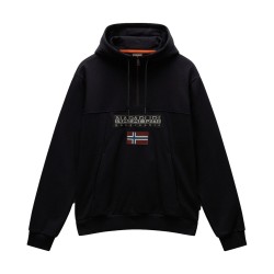 Napapijri NP0A4I5E0411 BURGEE HZH 2.0 Felpa Con Cappuccio Black