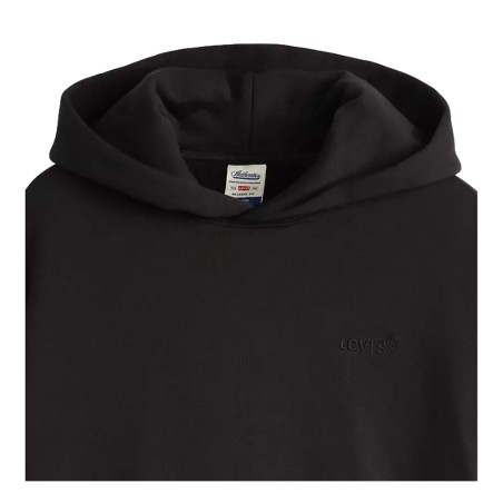 Levi's A8435-0019 THE AUTHENTIC HOODIE Felpa Uomo Con Cappuccio Black