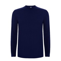 Roly EXREME CA12742 T-Shirt Bambini Basic Manica Lunga Tinta Unita in Cotone Blu