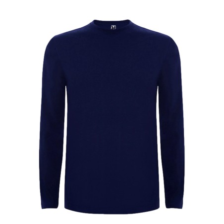 Roly EXREME CA12742 T-Shirt Bambini Basic Manica Lunga Tinta Unita in Cotone Blu