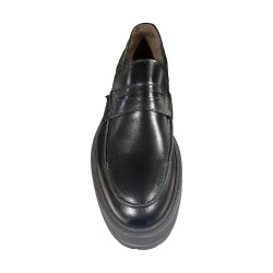 BRUSCIANO Made In Italy 014R  Mocassino Uomo In Vera Pelle Vitello Nero 2