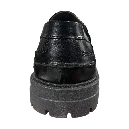 BRUSCIANO Made In Italy 014R  Mocassino Uomo In Vera Pelle Vitello Nero