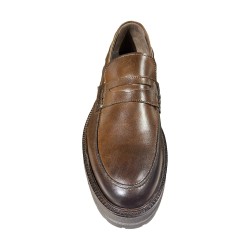 BRUSCIANO Made In Italy 014R  Mocassino Uomo In Vera Pelle Vitello T.Moro 2