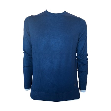 Urban Ring UR 9100005 Maglioncino con Fantasia Uomo Girocollo Viscosa Blue