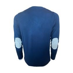 Urban Ring UR 9100005 Maglioncino con Fantasia Uomo Girocollo Viscosa Blue 2