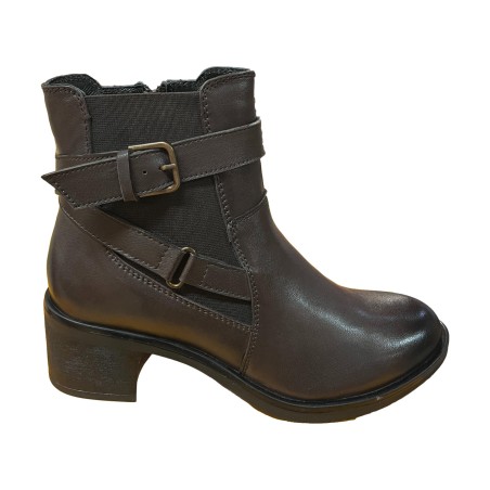 Riposella AIDA I WB01BX Stivaletto Donna Con Zip Laterale Testa Di Moro