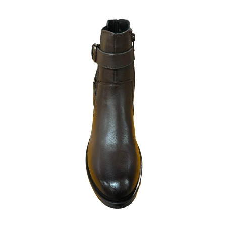 Riposella AIDA I WB01BX Stivaletto Donna Con Zip Laterale Testa Di Moro