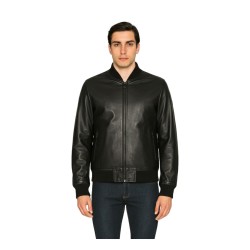 Urban Ring UR9140010  Giubbotto Bomber Uomo Con Colletto e Polsini a Costine Nero