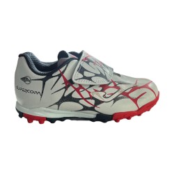 JOMA SUPER COPA 2505 Scarpe da Calcetto Bambino Bianca/Blue Red Turf