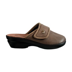 POLYFLEX 539.05 Ciabatte Donna Made in Italy Con Strappo Tortora