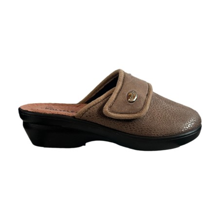 POLYFLEX 539.05 Ciabatte Donna Made in Italy Con Strappo Tortora