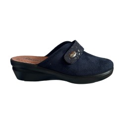 POLYFLEX 588.05 Ciabatte Donna Made in Italy Con Strappo Blu