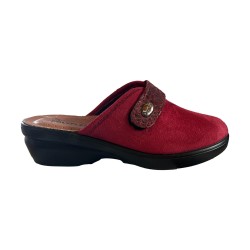 POLYFLEX 588.05 Ciabatte Donna Made in Italy Con Strappo Bordeaux