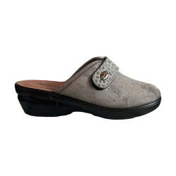 POLYFLEX 588.05 Ciabatte Donna Made in Italy Con Strappo Grigio