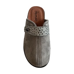 POLYFLEX 588.05 Ciabatte Donna Made in Italy Con Strappo Grigio 2