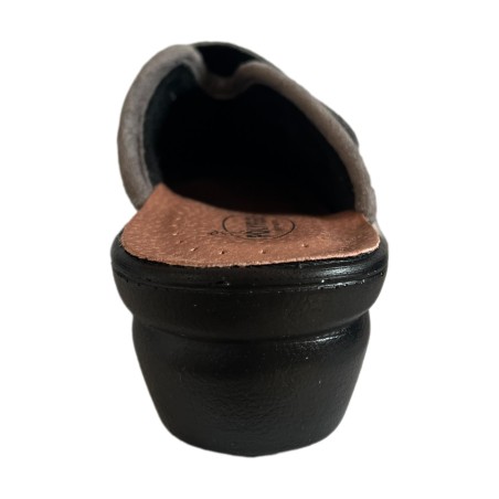 POLYFLEX 588.05 Ciabatte Donna Made in Italy Con Strappo Grigio