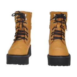 CULT 4641 ROCKY Anfibi Donna Mid Nubuck Stringati Con Zip Laterale Chestnut 2