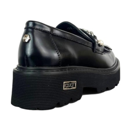 CULT 4579 SLASH Mocassino Donna Con Accessorio Nero/Argento