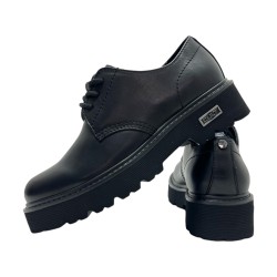 CULT 4547 SLASH Scarpe Uomo Modello Derby Stringate Nero 2