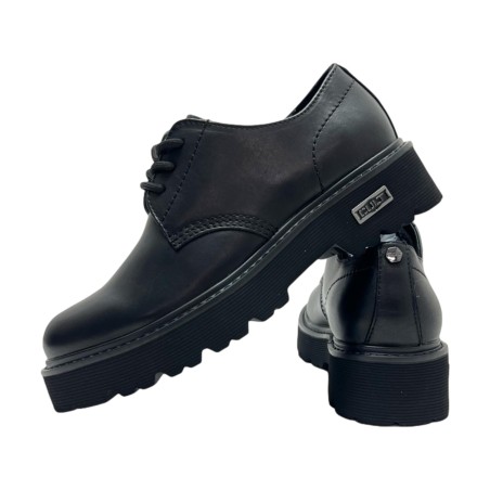 CULT 4547 SLASH Scarpe Uomo Modello Derby Stringate Nero