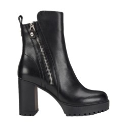 CULT CLW433400 JAGGER 4334 BOOT W LEATHER Stivaletto Donna Con Tacco E Zip Laterali Nero