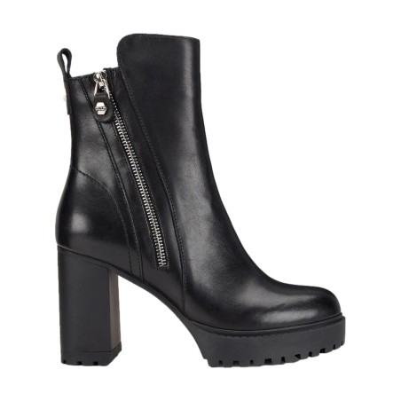 CULT CLW433400 JAGGER 4334 BOOT W LEATHER Stivaletto Donna Con Tacco E Zip Laterali Nero