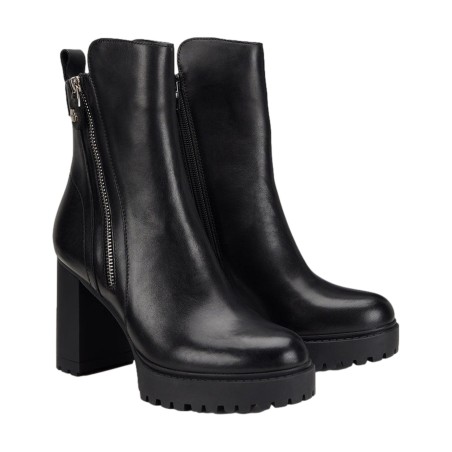 CULT CLW433400 JAGGER 4334 BOOT W LEATHER Stivaletto Donna Con Tacco E Zip Laterali Nero