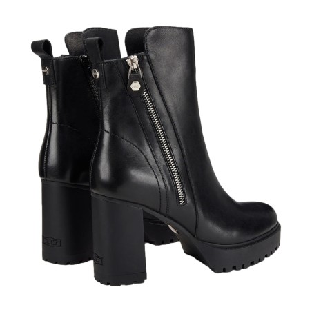 CULT CLW433400 JAGGER 4334 BOOT W LEATHER Stivaletto Donna Con Tacco E Zip Laterali Nero