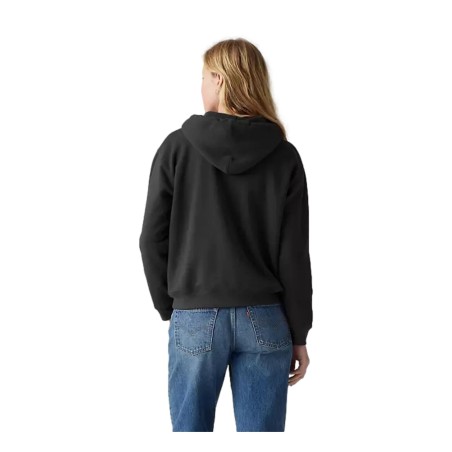 Levi's A5943-0005 EVERYDAY HOODIE Felpa Donna Con Cappuccio Nero